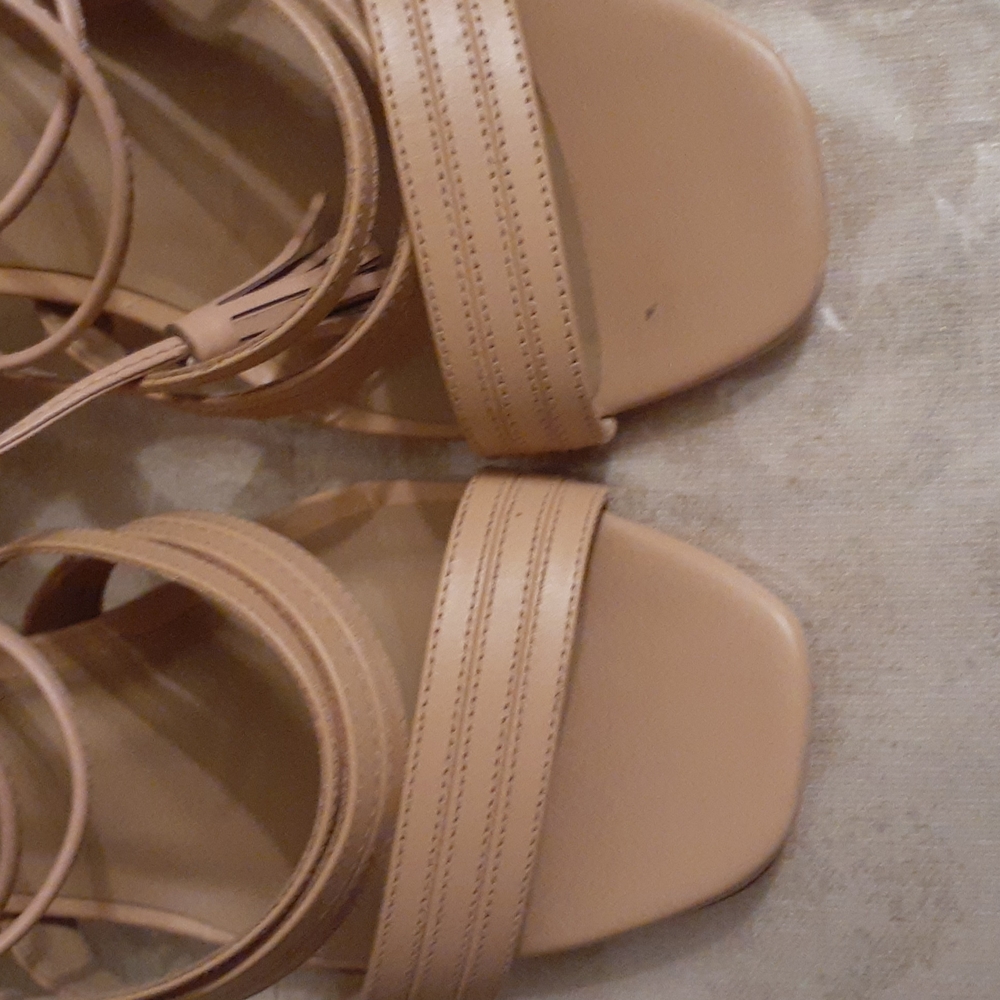 MINELLI BRAZIL SHOES SIZE 40 (9 -9.5) LEG WRAP - Picture 2 of 7
